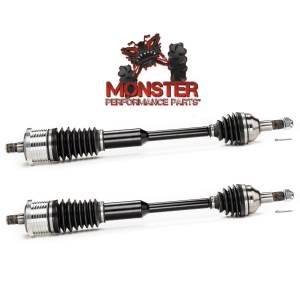 MONSTER AXLES - Monster Rear Axle Pair with Bearings for Can-Am Maverick 1000 13-15, XP Series - Image 1