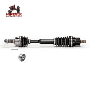 MONSTER AXLES - Monster Front Axle with Wheel Bearing for Polaris RZR 570 & 800 08-21, XP Series - Image 1