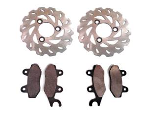 ATV Parts Connection - Front Brake Rotors with Pads for Suzuki QuadRacer 450 2006-2007 - Image 1