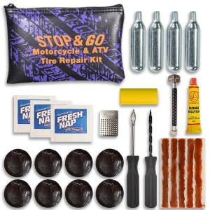 Stop & Go - Stop & Go 1066 Motorcycle/ATV Tubeless Flat Tire Repair Kit Leak Seal Tools - Image 1