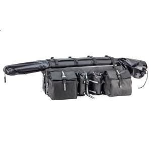 ATV Parts Connection - Padded Cargo Set with Saddle Bags for ATV & Snowmobile, Black, Weather Resistant - Image 2