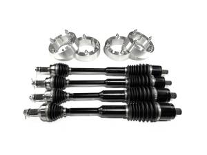 MONSTER AXLES - Monster Axles Full Set w/ 2" Spacers for Polaris RZR S 900 & S 1000, XP Series - Image 1