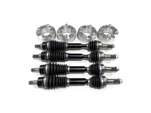 MONSTER AXLES - Monster Axles Full Set w/ Spacers for Yamaha Grizzly 550 700 & Kodiak 450 700 - Image 1