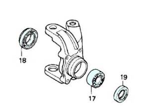 ATV Parts Connection - Pair of Front Wheel Bearing Kits for Honda 4x4 FourTrax 300 Rancher 350 400 420 - Image 2