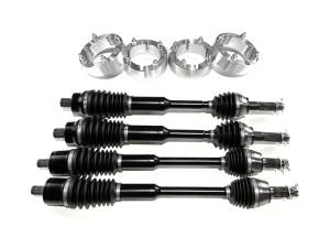 MONSTER AXLES - Monster Axles Set with 2" Spacers for Polaris Ranger 1332637, 1332947, XP Series - Image 1