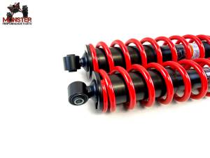 MONSTER AXLES - Monster Front Monotube Shocks for Kawasaki Brute Force 650i & 750i, Red - Image 3