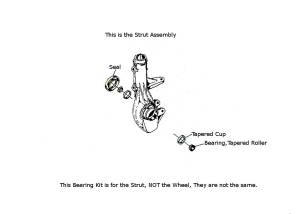 ATV Parts Connection - Front Strut Bearing Kits for Polaris ATV 3554509, 3554507, 3610028 - Image 2