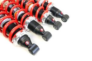 MONSTER AXLES - Monster Performance Set of Monotube Shocks for Yamaha Grizzly 660 2002-2008, Red - Image 2