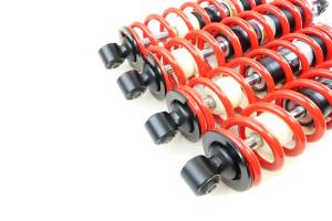 MONSTER AXLES - Monster Performance Set of Monotube Shocks for Yamaha Grizzly 660 2002-2008, Red - Image 3