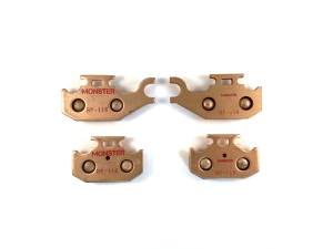 MONSTER AXLES - Monster Front Brake Pad Set for Suzuki King Quad 400 450 500 700 750 2007-2018 - Image 4