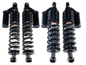 MONSTER AXLES - Monster Set of Monotube Piggyback Shocks for Honda Pioneer 1000-5 LE & Deluxe - Image 1