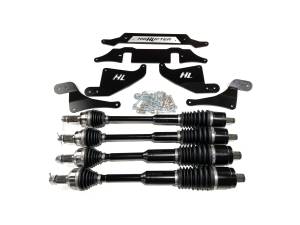 MONSTER AXLES - Monster Axles Set with 2" Lift Kit for Polaris RZR S 900 & RZR S 1000, XP Series - Image 1