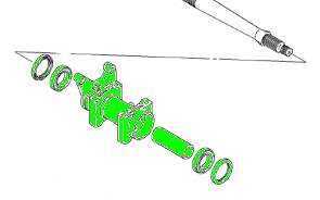 ATV Parts Connection - Rear Axle Bearing Carrier For Arctic Cat, Kawasaki and Suzuki ATV - Image 4