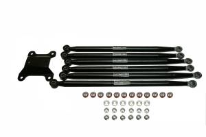 MONSTER AXLES - Monster Rear 6 Bar Radius Rod Set for Can-Am 72" Maverick X3 2019-2023, Black - Image 1