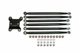 MONSTER AXLES - Monster Rear 6 Bar Radius Rod Set for Can-Am 64" Maverick X3 2017-2023, Black - Image 1