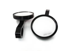 ATV Parts Connection - 5" Side View Mirrors for 1.75" Roll Cage Bar, ATV & UTV, CNC Machined Aluminum - Image 2