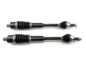 Monster XP Series Front CV Axles for Polaris 1334351, 1337122, Left & Right, Ranger 1000, XP 1000, Crew 1000, Telescoping, Built Tough, 4340 Chromoly Steel, Factory Length with 4" of Travel