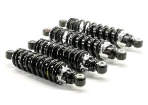 ATV Parts Connection - Precision Full Shock Set for Suzuki King Quad 300 4x4 1991-2002, Front & Rear, Exact Fit, Quality Tested, Gas-Charged, Smooth Ride, Twin Tube, Multi-Lip Seals, Anti-Foam, Anti-Shear, ATVPC - Image 1