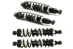 Monster Performance Full Shock Set for Yamaha Grizzly 660 2002-2008, Front & Rear, Monotube, Linear Rate, Responsive Handling, Quality Tested, Gas-charged, Anti-foam, Anti-shear, Adjustable