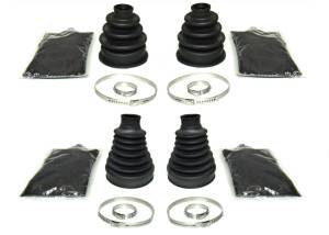 CV Boot Set for Kawasaki Brute Force 650 2010-2013 & Prairie 360 2009-2013, Front, Inner & Outer, Abrasion Resistant, Heavy Duty, Thicker Gauge, Enhanced Rigidity, Quality Grease, Complete Kit, ATVPC