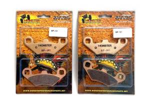 MONSTER AXLES - Monster Performance Front Brake Pad Set for Polaris 1910333, 2201398, 2202412, Left & Right, Quiet Braking, Low-Dust, All-Weather, Quality Tested - Image 2