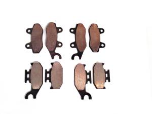 Monster Performance Full Brake Pad Set for Can-Am Maverick 1000 2013-2017 STD XRS XC XXC, Front & Rear, Quiet Braking, Low-Dust, All-Weather, Quality Tested