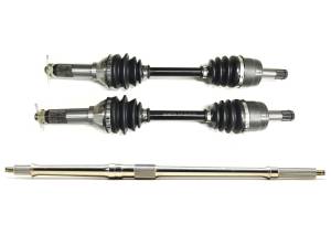 Precision Full CV Axle Set for Yamaha Kodiak 400 2000-2002 YFM400, Front & Rear, Quality Tested, Heat-Treated, 4140 Chromoly Steel, Exact Fit, ATVPC