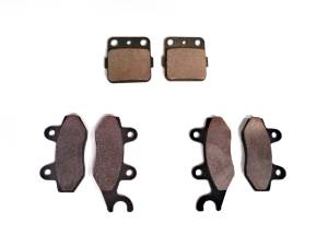 MONSTER AXLES - Monster Performance Full Brake Pad Set for Yamaha YFZ450 2004-2005, Front & Rear, Quiet Braking, Low-Dust, All-Weather, Quality Tested - Image 1