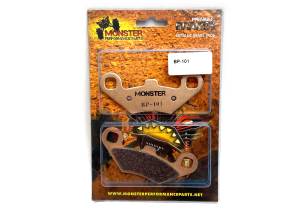 Monster Axles - Monster Performance Brake Pads for Polaris 1910333, 2201398, 2202412, Quiet Braking, Low-Dust, All-Weather, Quality Tested - Image 2