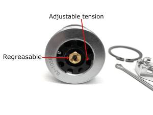 Monster Axles - Monster Performance Full Ball Joint Set for Yamaha 3B4-23579-00-00, 3B4-23579-01-00, Upper & Lower, Heavy Duty, 4340 Chromoly Steel, Greaseable, Low Friction, Adjustable, Chrome Plated, Set of 4 - Image 7