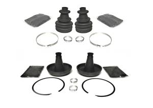 CV Boot Set for Polaris Outlaw 500 525 IRS 2x4 2006-2011, Rear, Inner & Outer, Durable Rubber, Quality Grease, OE Type Retaining RIngs, Complete Kit, ATVPC