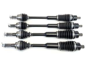 Monster XP Series Full CV Axle Set for Polaris 1332637 1332947, Front & Rear, Built Tough, 4340 Chromoly Steel, Direct Fit, Telescoping, Factory Length with 4" of Travel
