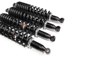 MONSTER AXLES - Monster Performance Full Shock Set for Yamaha Wolverine X2 2019-2020, Front & Rear, Monotube, Dual-Rate, Responsive Handling, Quality Tested, Gas-charged, Anti-foam, Anti-shear, Adjustable - Image 2
