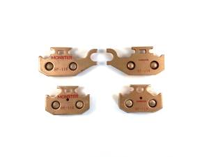 Monster Axles - Monster Performance Front Brake Pad Set for Can-Am 705600349, Outlander Traxter Renegade, Left & Right, Quiet Braking, Low-Dust, All-Weather, Quality Tested - Image 2
