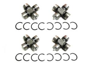 Precision Universal Joint Set for Kawasaki 49050-0034, 49050-1060, 49050-0023, Rear Axle, Inner & Outer, Reduced Vibration, Quality Tested, Heat-Treated, Setof 4, ATVPC