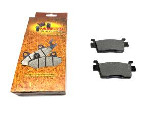 Monster Axles - Monster Performance Rear Brake Pads for Kawasaki Teryx 43082-0197, Left or Right, Ceramic, Quiet Braking, Low-Dust, All-Weather, Quality Tested - Image 1