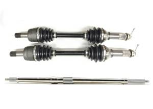 Precision Full CV Axle Set for Yamaha Wolverine 450 2006-2010 YFM45, Front & Rear, Quality Tested, Heat-Treated, 4140 Chromoly Steel, Exact Fit, ATVPC