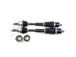 Monster XP Series Front CV Axles & Brgs for Polaris 1333948, Left & Right, RZR 900 50" 55" Trail 900, Telescoping, Built Tough, 4340 Chromoly Steel, Direct Fit, Factory Length with 4" of Travel