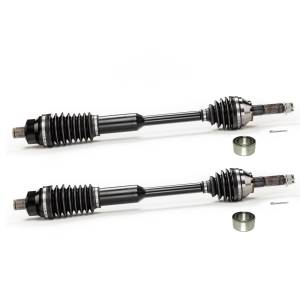 Monster XP Series Rear CV Axles & Brgs for Polaris 1332960, Left & Right, RZR 900 XP 900 4 900 2011 2012 2013 2014, Telescoping, Built Tough, 4340 Chromoly Steel, Factory Length with 4" of Travel