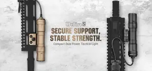 Olight - Odin S Rail Mounted Light; Rail Mount-Picatinny - Black - 1500 Lumens - 250 Meter Reach - Short & Medium Range Peripheral - Rechargeable - Rock Solid - Image 2