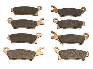 Monster Axles - Monster Performance Full Brake Pad Set for Can-Am Renegade 705601014, 705601015, Front & Rear, Quiet Braking, Low-Dust, All-Weather, Quality Tested - Image 1