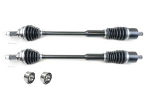 Monster XP Series Front CV Axles & Brgs for Polaris 1334491, Left & Right, RZR XP XP4 1000 2017 2018 2019, Telescoping, Built Tough, 4340 Chromoly Steel, Direct Fit, Factory Length with 4" of Travel