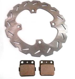 ATV Parts Connection - Performance Rear Brake Rotor & Pads for Honda 43251-HN1-003, Optimal Braking, Quality Tested, Quiet Operation, Precision Balanced, Corrosion Resistant, ATVPC - Image 1