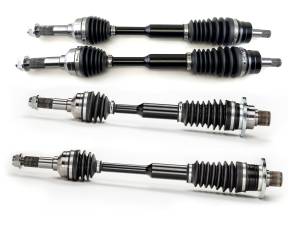 Monster XP Series Full CV Axle Set for Yamaha Rhino 700 2008-2013, Front & Rear, Telescoping, Built Tough, 4340 Chromoly Steel, Direct Fit, Factory Length with 4" of Travel