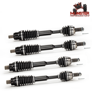 MONSTER AXLES - Monster Full CV Axle Set with High Lifter 2" Lift Kit for Polaris 1332873 1332642, Front & Rear, Telescoping, 4340 Chromoly, Dominate Trails - Image 3