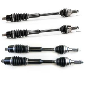 Monster XP Series Full CV Axle Set for Polaris 1332637 1333748, Ranger 900 1000, Front & Rear, Built Tough, 4340 Chromoly Steel, Direct Fit, fits Stock up to a 4" Lift