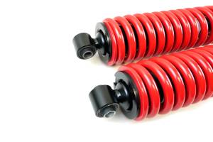 MONSTER AXLES - Monster Performance Rear Shocks for Yamaha Rhino 660 2004, Left & Right, Monotube, Dual Rate, Red, Responsive Handling, Optimal Damping, Quality Tested, Gas-charged, Anti-foam, Anti-shear, Adjustable - Image 2