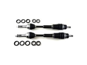 Monster XP Series Front CV Axles & Brg Kits for Yamaha Rhino 700 2008-2013, Left & Right, Telescoping, Built Tough, 4340 Chromoly Steel, Direct Fit, Factory Length with 4" of Travel