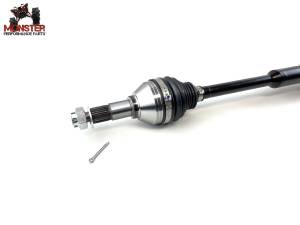Monster Axles - Monster XP Series Front Right CV Axle & Brg for Can-Am 705401878, Telescoping, Built Tough, 4340 Chromoly Steel, Direct Fit, Factory Length with 4" of Travel - Image 4