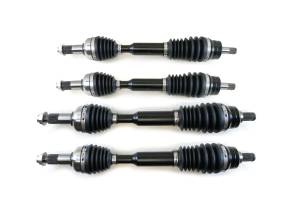 Monster XP Series Full CV Axle Set for Yamaha Grizzly 700 2014-2015, Front & Rear, Telescoping, Built Tough, 4340 Chromoly Steel, Direct Fit, Factory Length with 4" of Travel